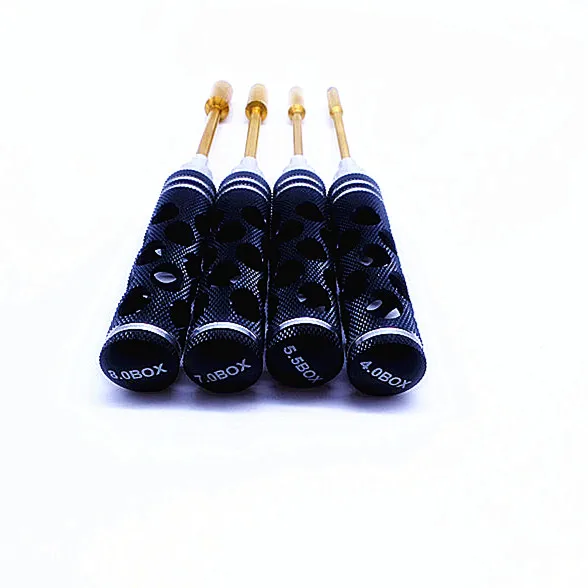 4 Pcs Steel Screwdriver Set Socket Driver Wrench for rc hobby  Nut driver Spinner Drivers DIY Hand Tools