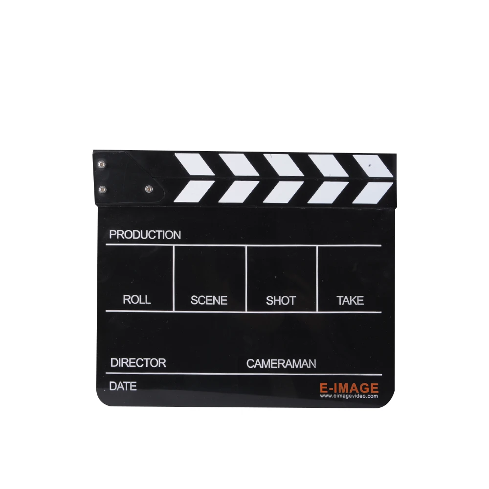E-IMAGE ECB-01Acrylic Movie Clapboard for sale Studio Director Black Color