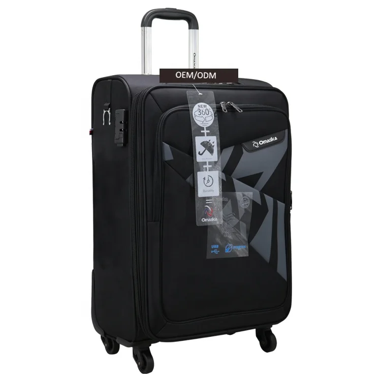 Omaska luggage factory nice quality spinner wheel wholesale custom luxury 3 piece luggage set