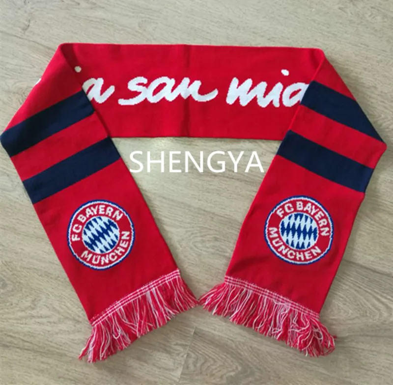 
 Хорошее качество, низкий минимальный заказ, индивидуальный дизайн, акриловый шарф для футбольных фанатов  