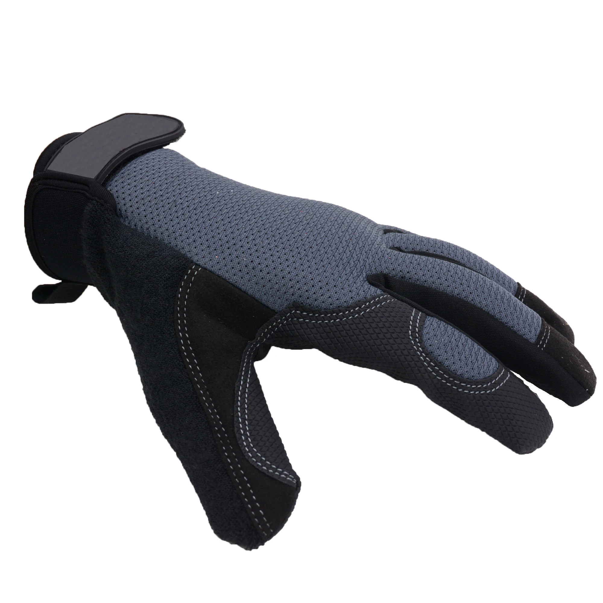 PRI PU fabric Vibration-Resistant mesh gloves touch screen work safety mechanic gloves