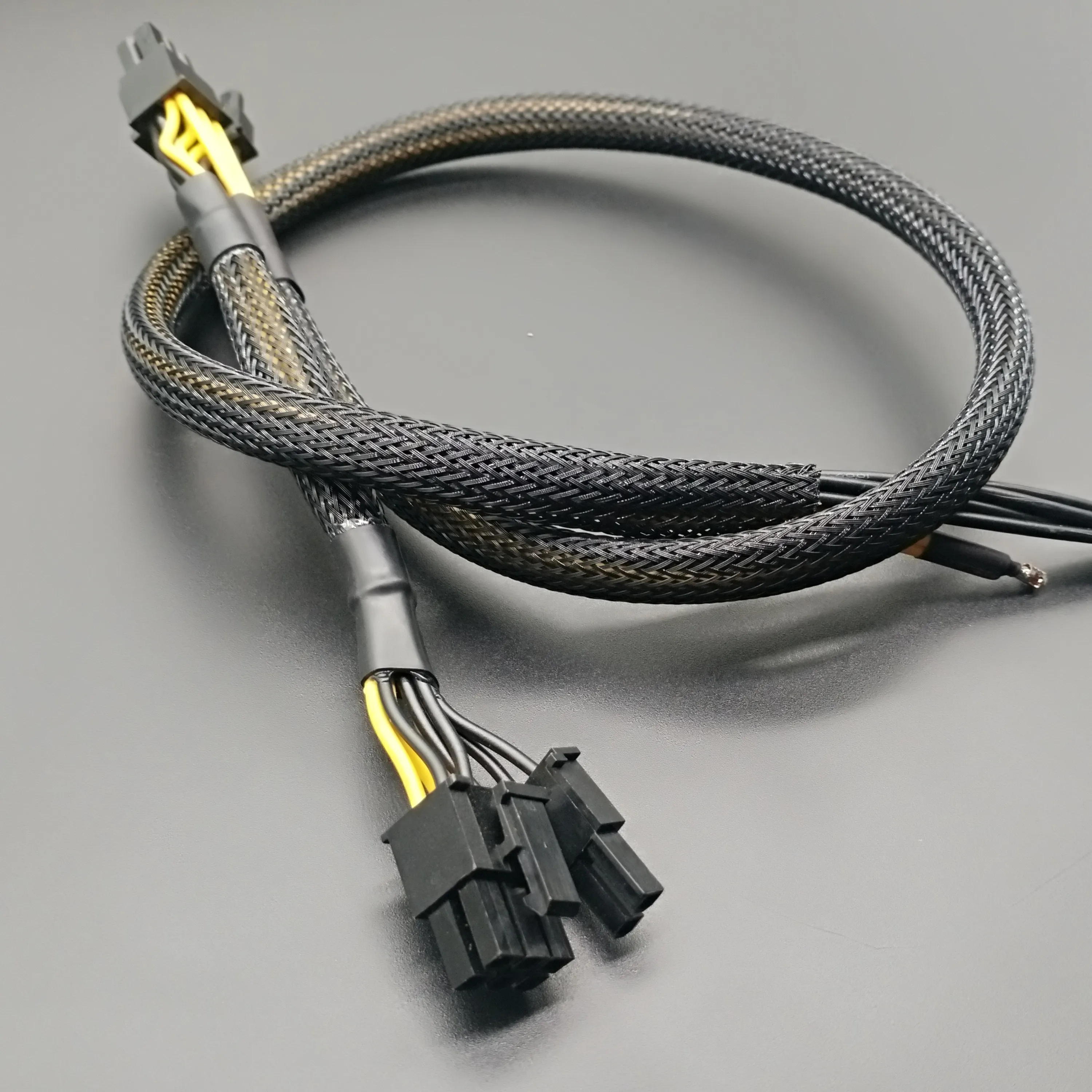 male molex 6 pin Mini-Fit Jr 4.2 mm black connector cable assemblies