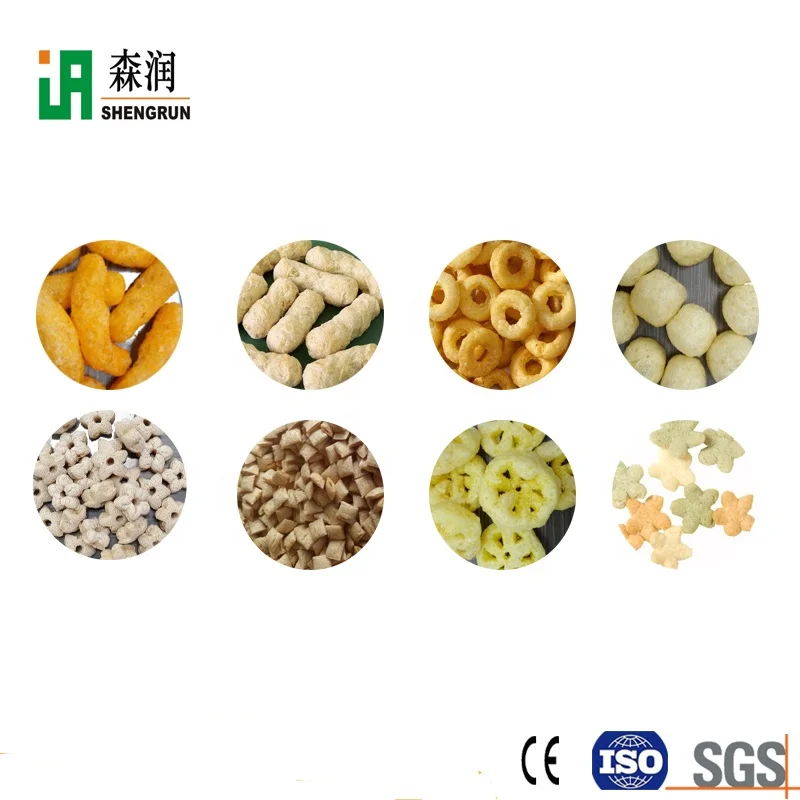 Snacks Extruders of Cereals Puff Making Machine Equipment