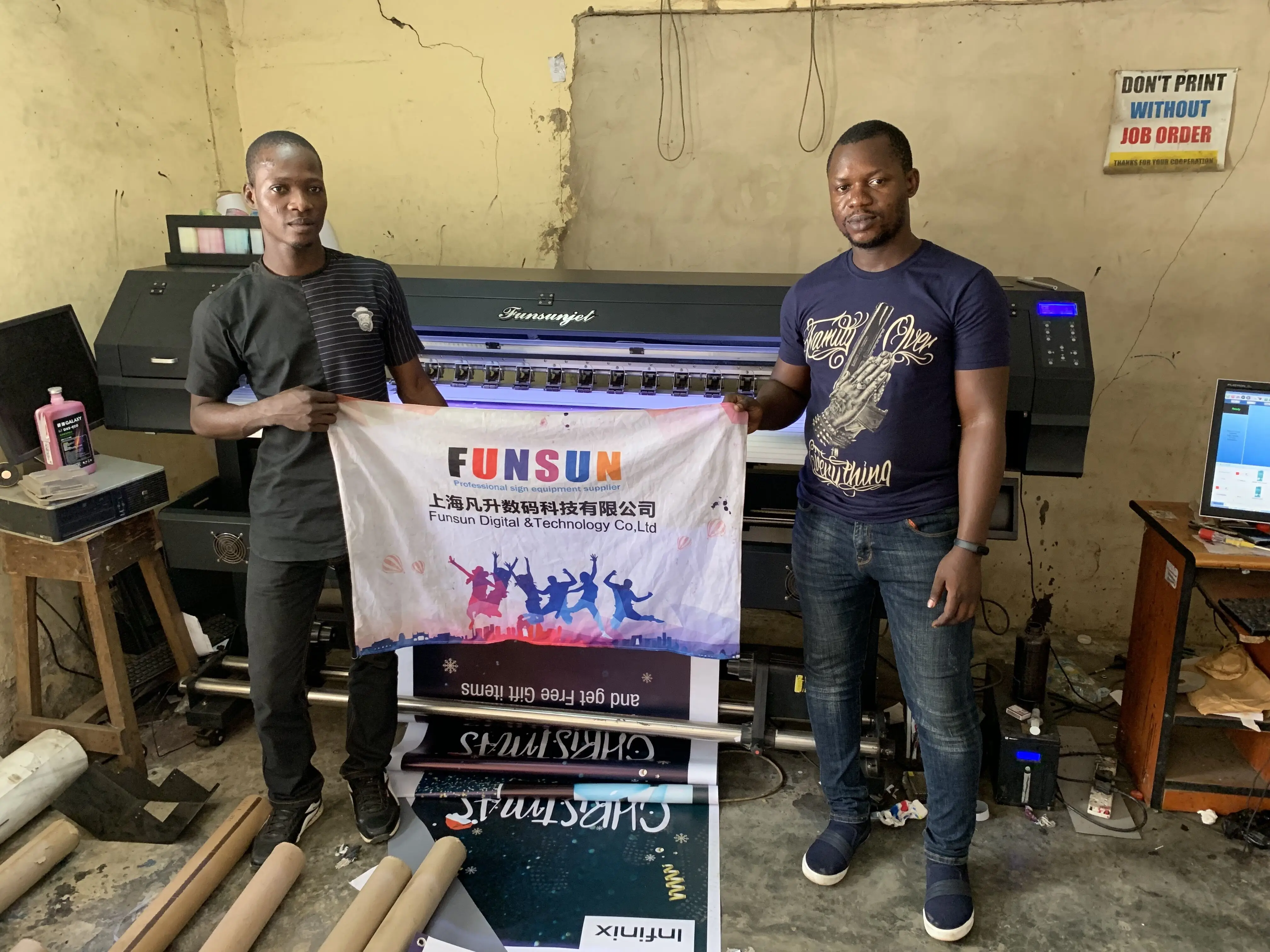 Big discount Funsunjet FS-1800 best quality photo digital eco solvent printer