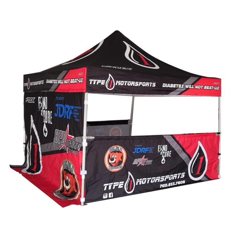 Outdoor Advertising Stretch Tent Dye Sublimated Trade Show Canopy Waterproof Pop Up Gazebo tent 3x3m(10x10ft)