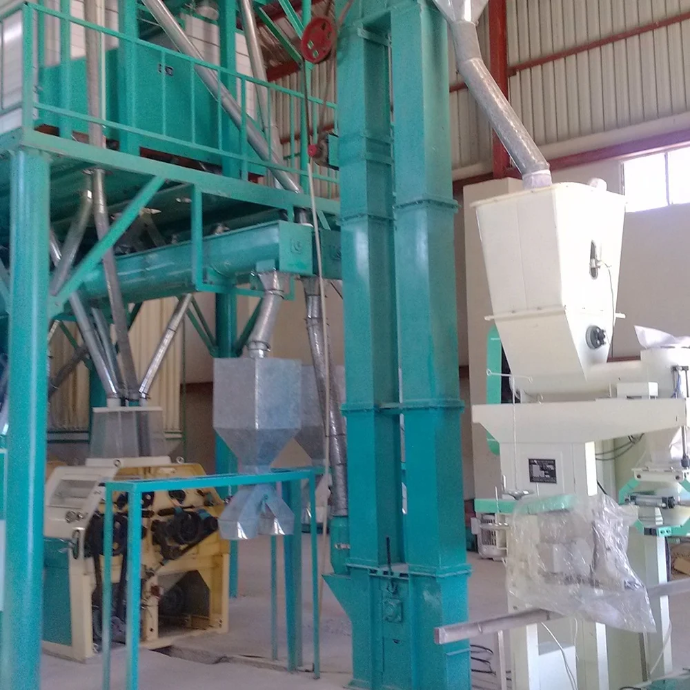 Шлифовальная мельница для кукурузы 50TPD фрезерные машины фрезеровка