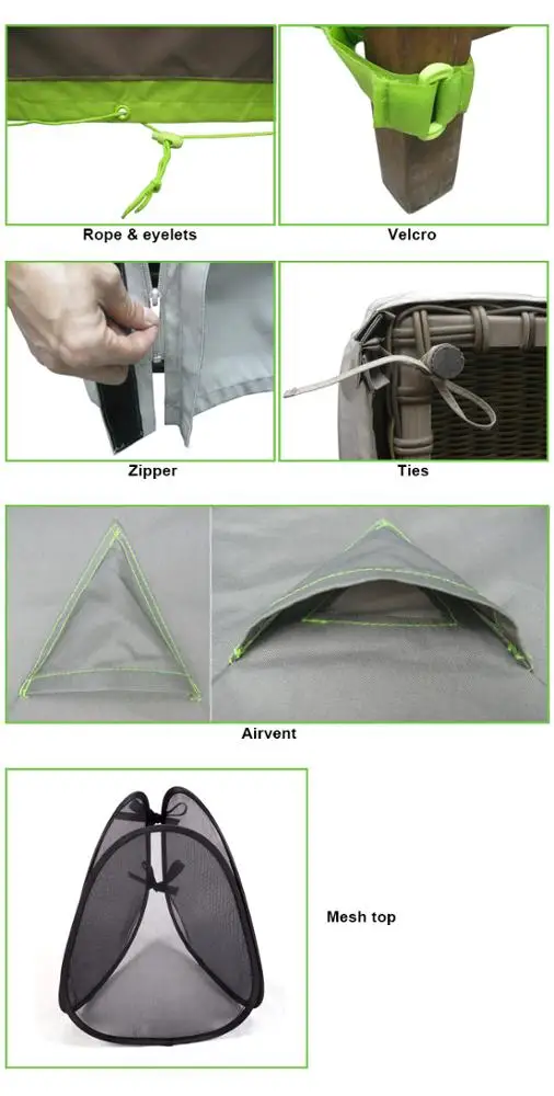 Китайский завод, высокое качество, садовая мебель, чехол для наружной мебели, водонепроницаемый чехол