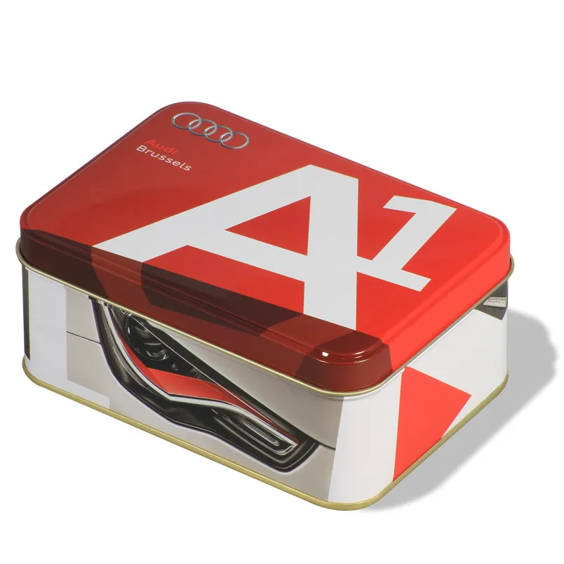 China Manufacturer Plug Lid Aluminum Rectangular Cookie Jar