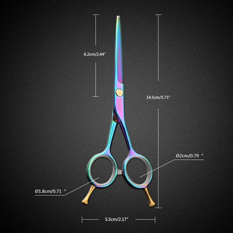 Professional 5.5 inch 4CR stainless steel Hair Scissors Hairdressing Scissors  Hair Cutting Scissors