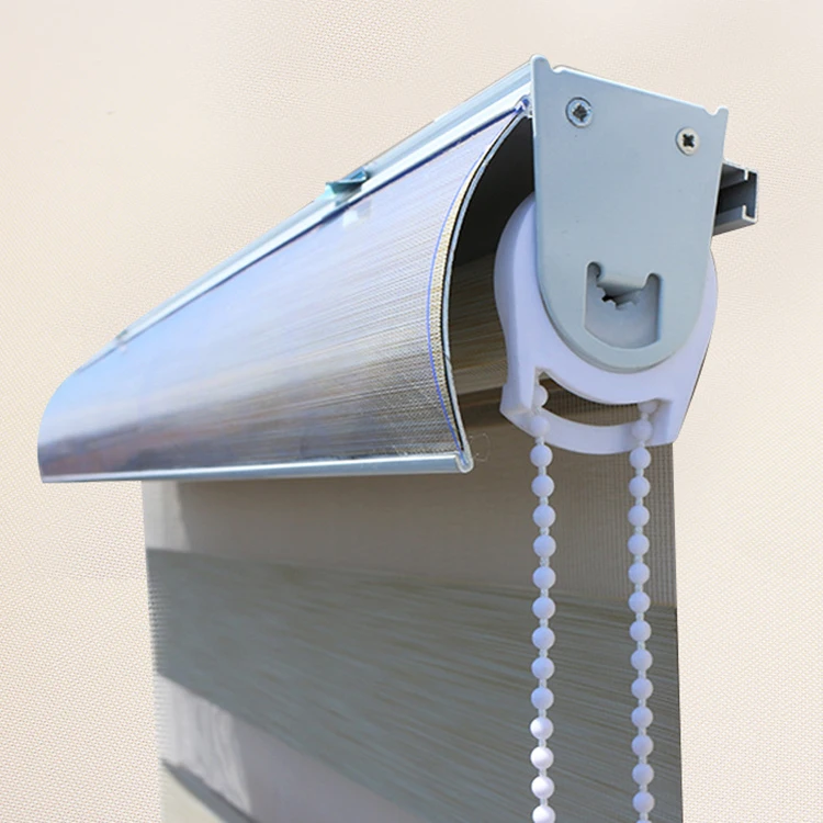 KIEI Polish Brass Chrome Smart Blinds Plexiglass Vertical Blinds Zebra Blinds