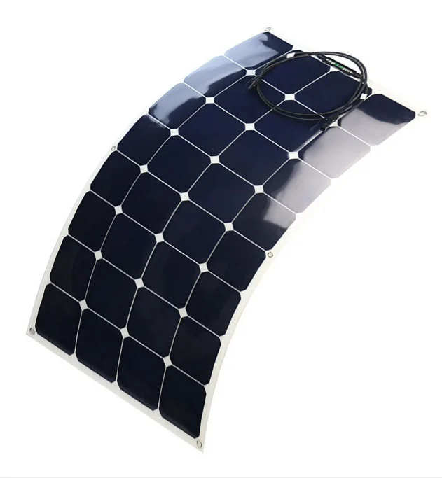 100w sunpower flexible solar panel high quality solar cell for boat and car , home use solar power system
