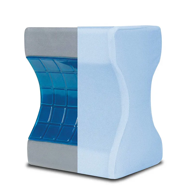 Colling Bamboo Charcoal Memory Foam Knee Pillow Cooling Gel Knee Pillow