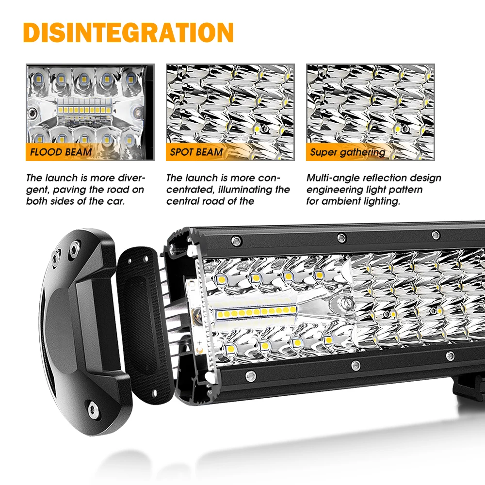 Wholesale Driving Truck 88W 114W 146W Super Bright 44Inch 20 Inch Offroad Auto Car Led Light Bar