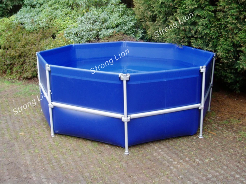 
Foldable PVC Tarpaulin Fish Farming Pond Tank 