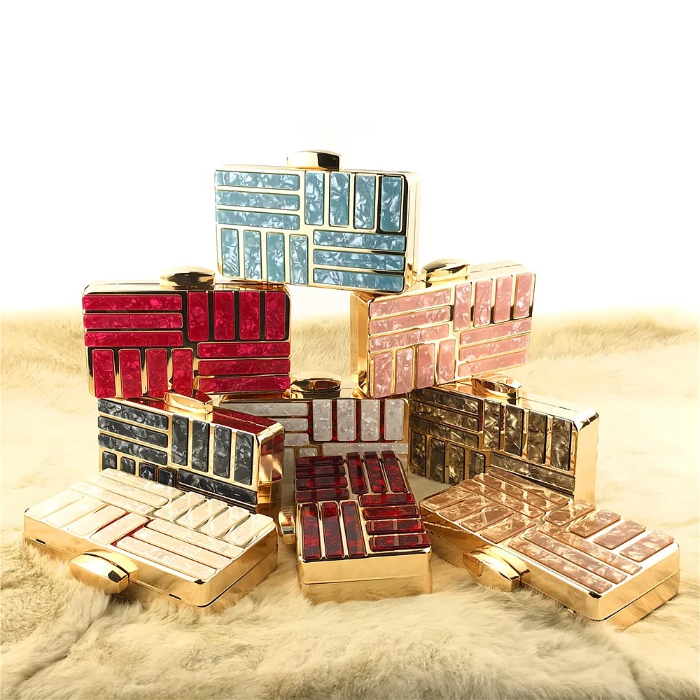 Женская акриловая вечерняя сумка-клатч для вечеринки