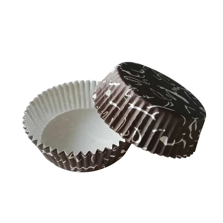 PET Coated Greaseproof Round Paper Cake Cup Lace Cupcake Liners