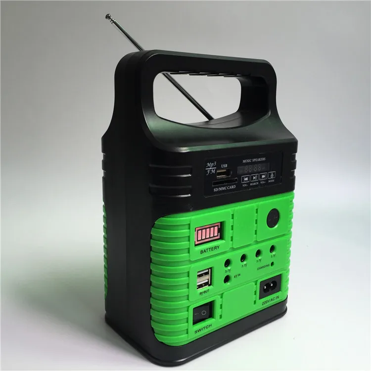 10w solar panel lights kits portable for garden