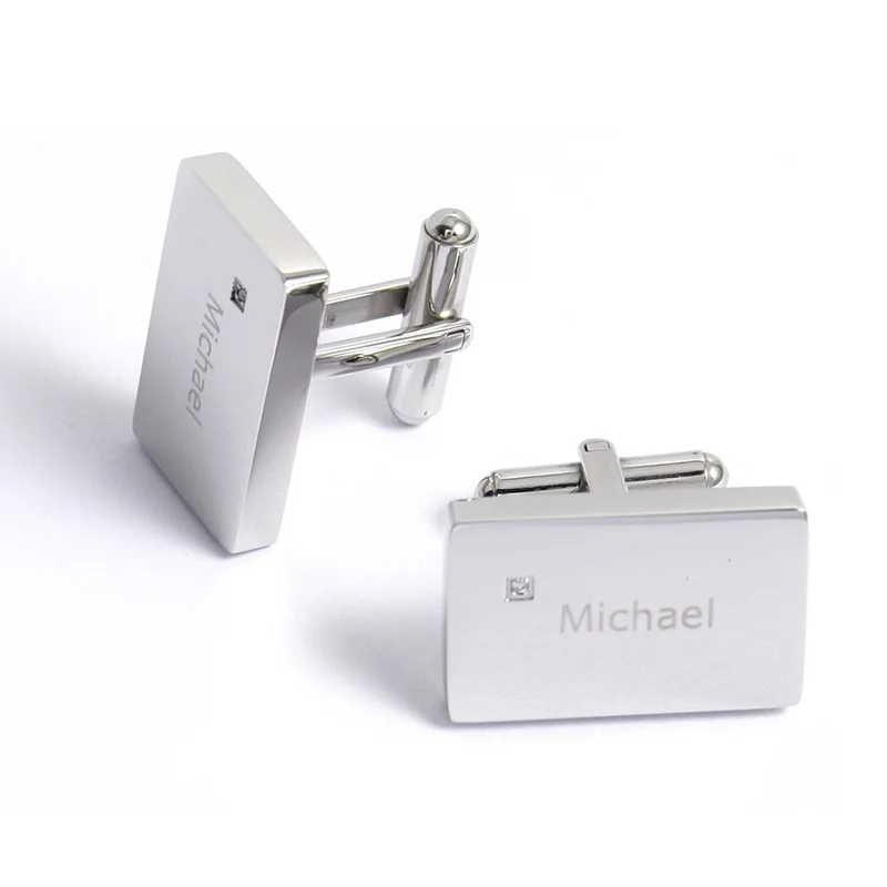 
Fathers Day Gifts Stainless Steel Customized Personalized Cufflink 