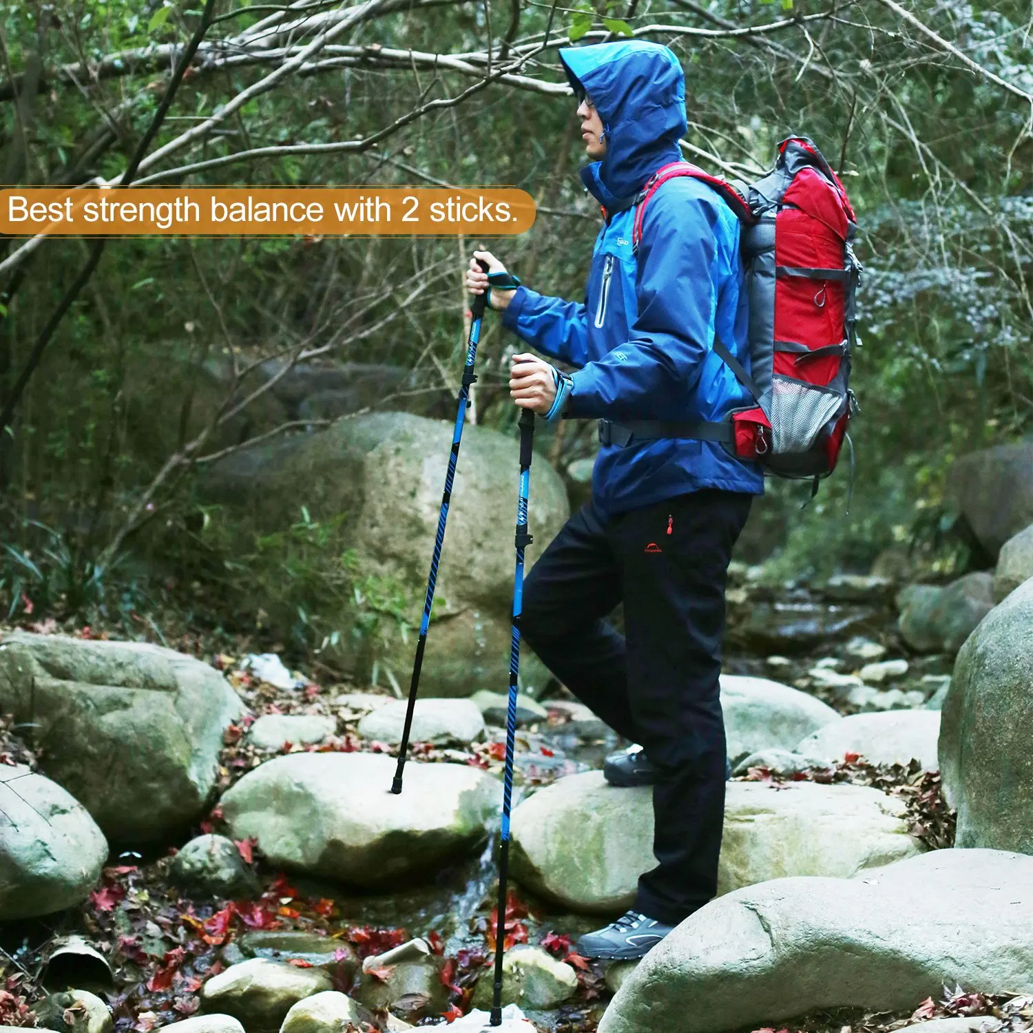 
Clamp Mechanism Carbon Fiber Duralumin 7075 Portable Folding Stool Walking Stick Alpenstock For Nordic Walking Trekking 