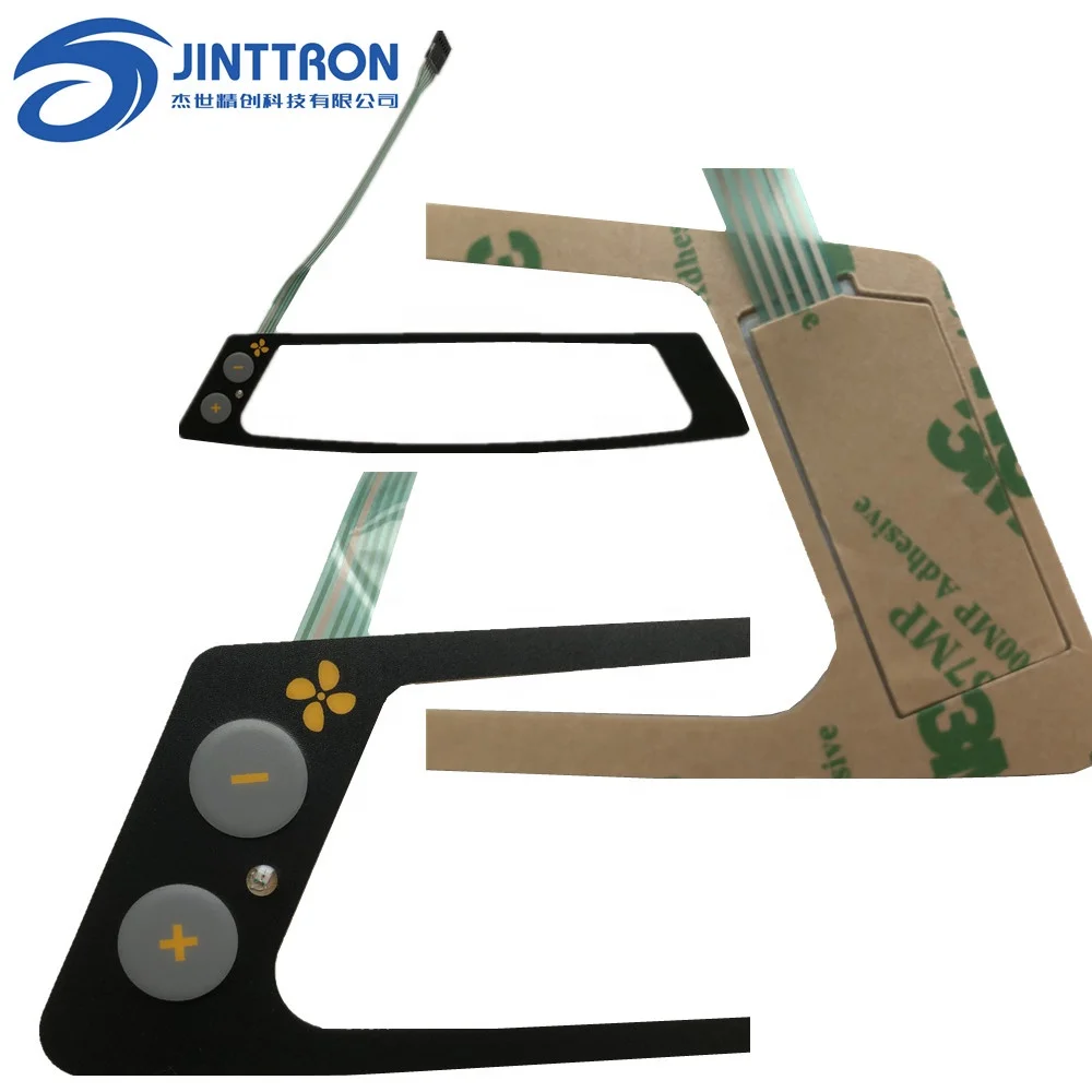 Custom Dustproof Waterproof Gasket PET PC PVC Membrane switch Matrix Tactile Built-in button LED  Keyboard China Suppliers