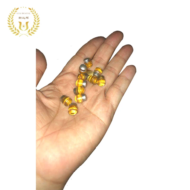 Brightness Reflective Cat Eye Glass Beads Reflector For Road Stud