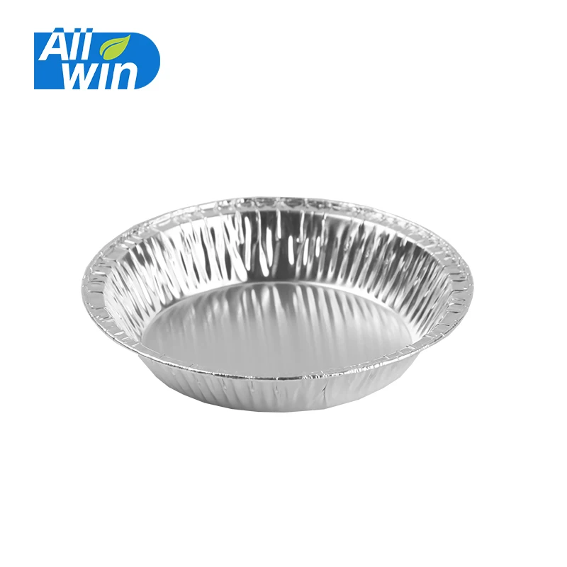 Маленькие одноразовые лотки алюминиевая сковорода для пирогов круглой фольги для выпечки 2,7 унц.