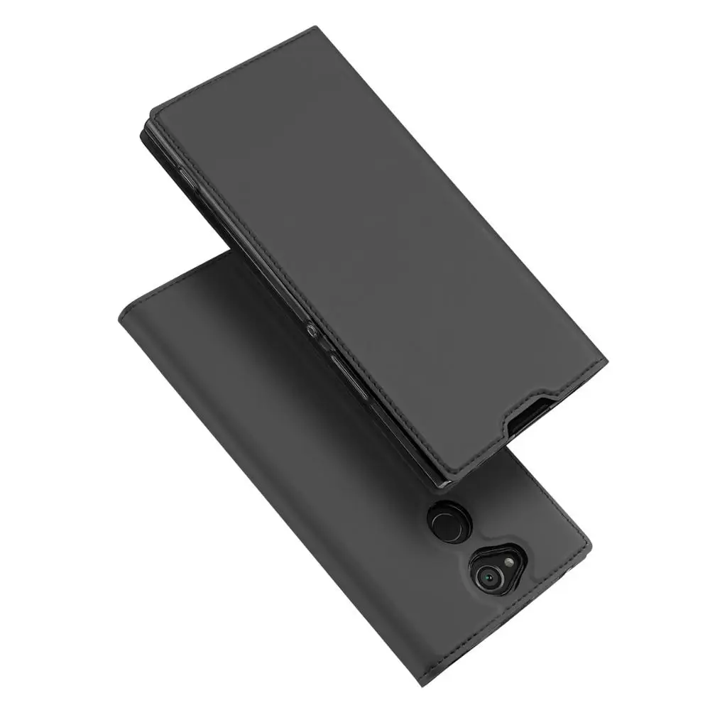 Dux Ducis флип чехол для Sony Xperia XA2 PU кожаный бумажник чехол для Sony Xperia XA2 Магнитный чехол с откидной ножкой MT-6890