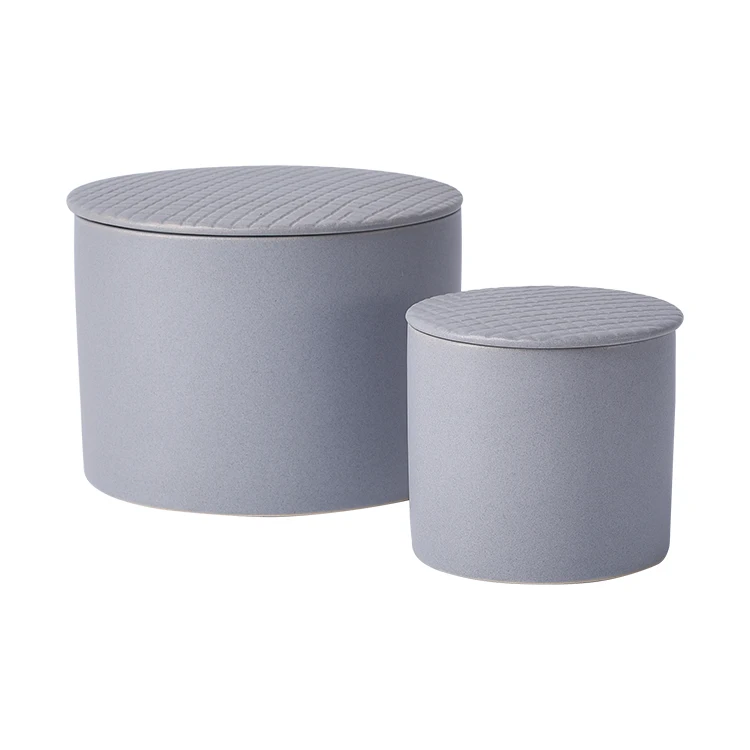 Цилиндр Свадебные украшения элегантность прекрасный подарок пункт матовые керамические банки для свечей с крышками