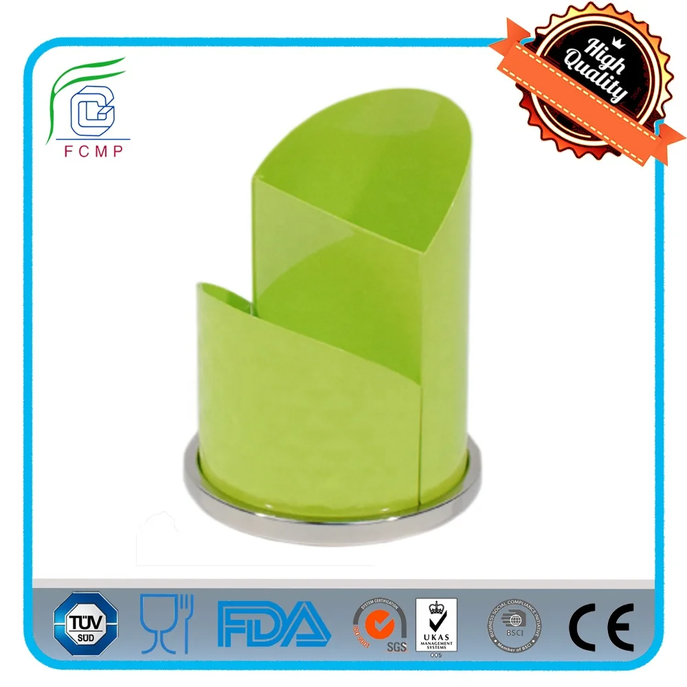 high quality metal green kitchen cutlery holder for kitchen countertop
