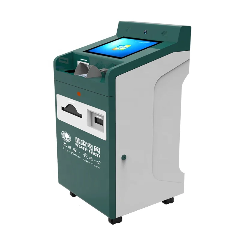 Telecom Self Service Payment Kiosk A4 Document Laser Printing ATM Banking Machine