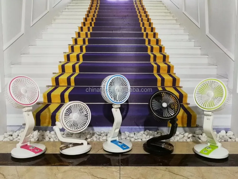 
Solar Multi functional mini electric fan rechargeable desk fan 