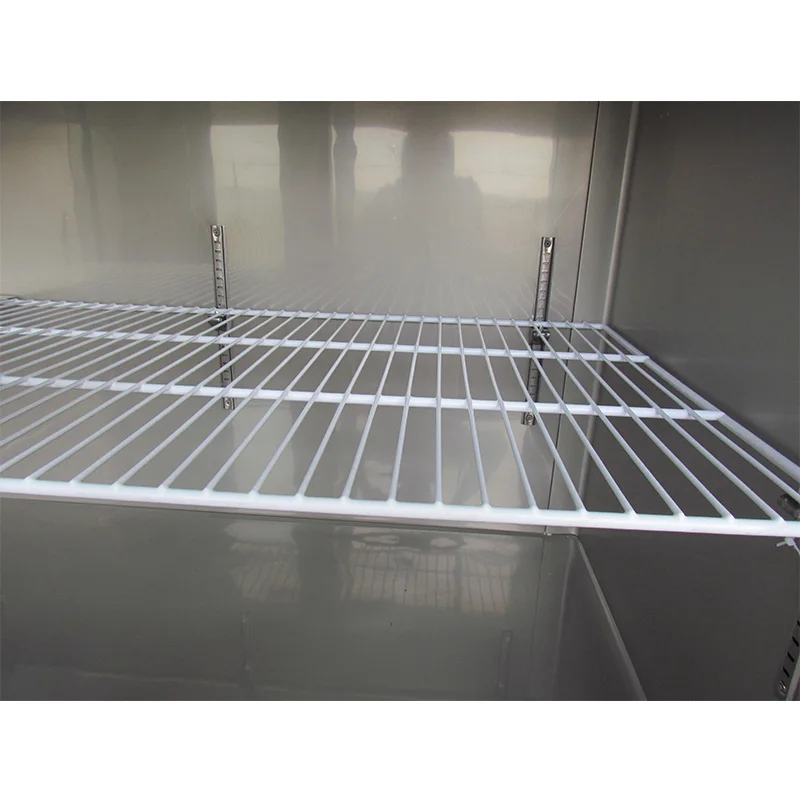 
Six door upright deep freezer stainless steel commercial refrigerator and freezer 