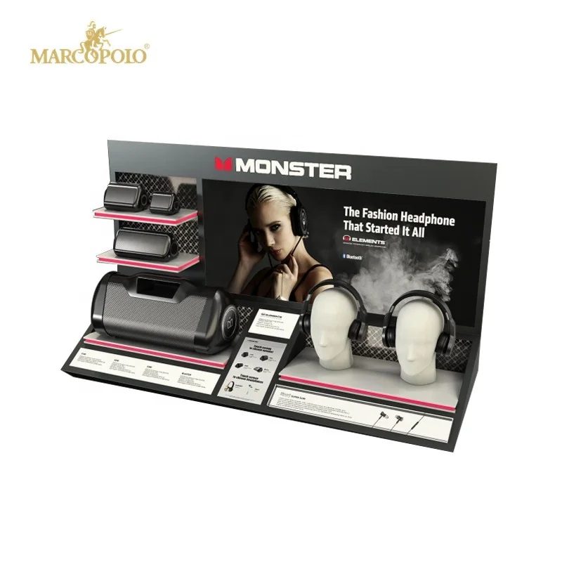 Online Shopping Multi Function  Retail Display Rack For Earphone Headphone Speaker Wireless
