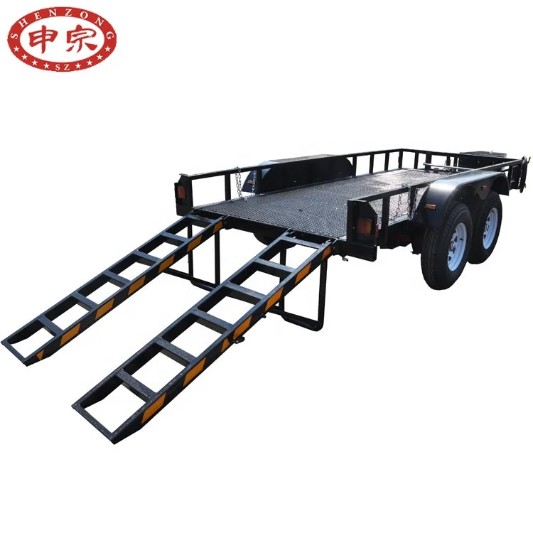 
digger trailer with oil tank car trailer with independent suspension 