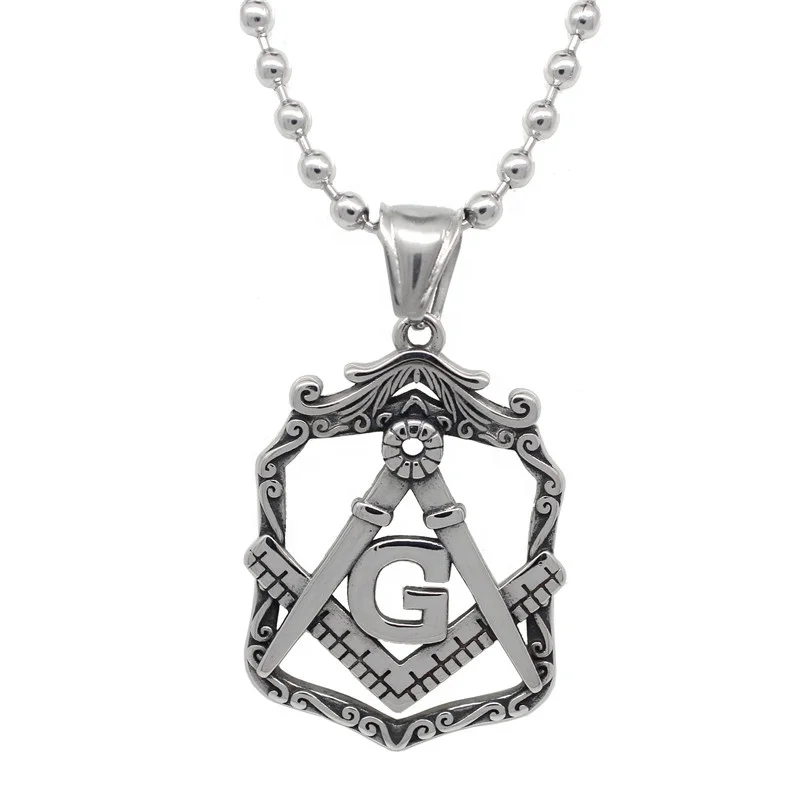 Factory Wholesale Custom Stainless Steel Masonic Pendant