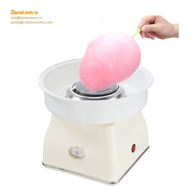 Electric Cotton Candy floss maker 500W with decorate chromed ring