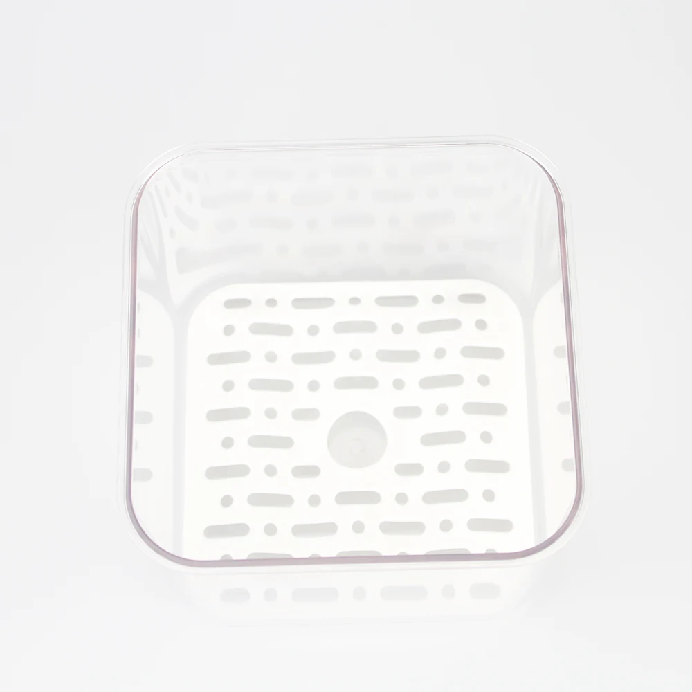 High Quality Clear PET Fresh Fridge Organizer Bins Refrigerator Container