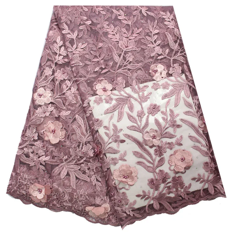 Latest style white french lace fabric nigeria lace