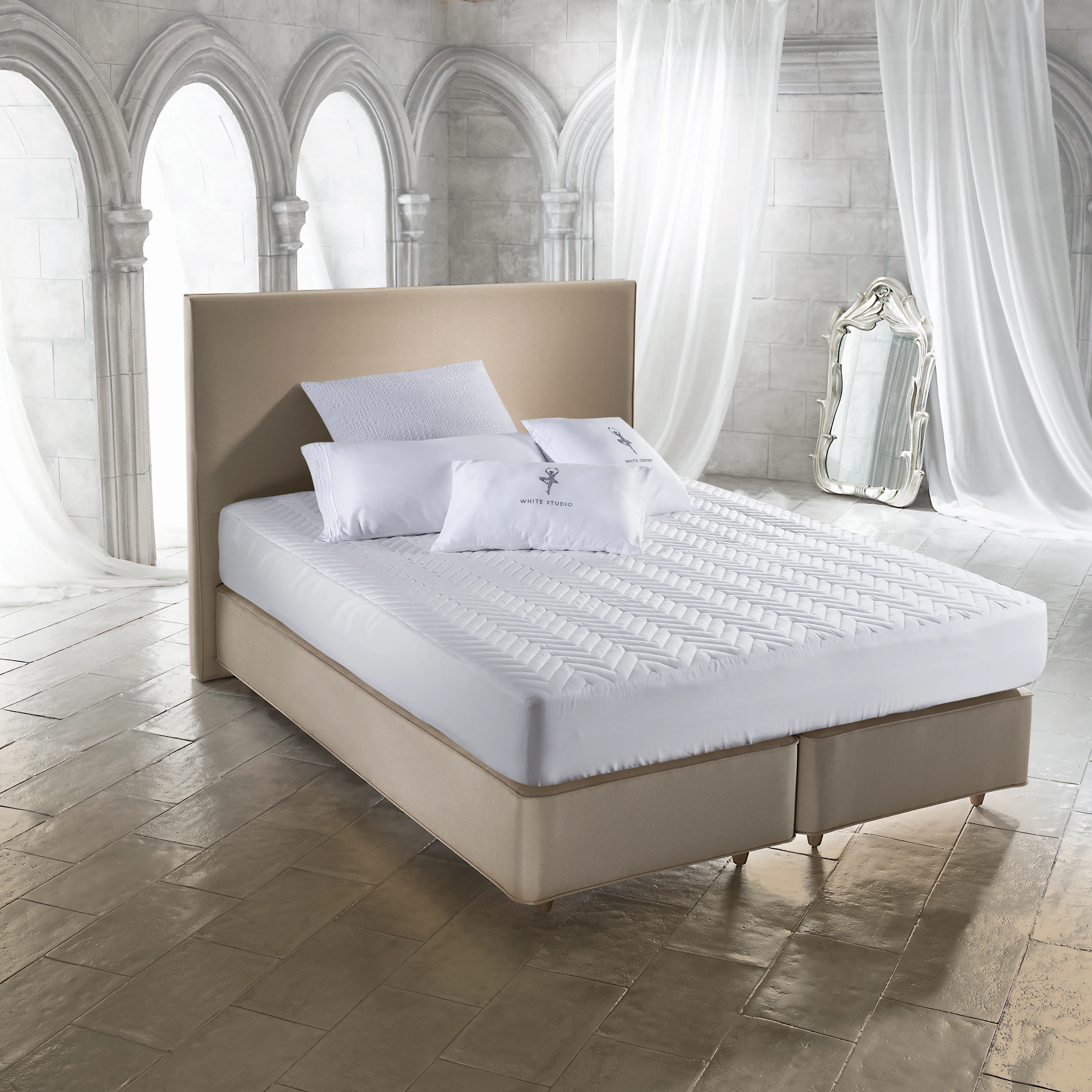 Solid bedding set cotton mattress wholesale