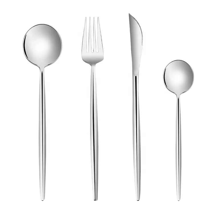
Luxurious Stainless Steel 304 Cutlery for Flatware Kitchen Tableware Fork Knife Spoon Set Manufacturer 