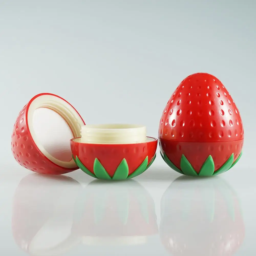 Fruit  strawberry shape empty cute 30g child cosmetic cream ,facial cream jar , eye essence container
