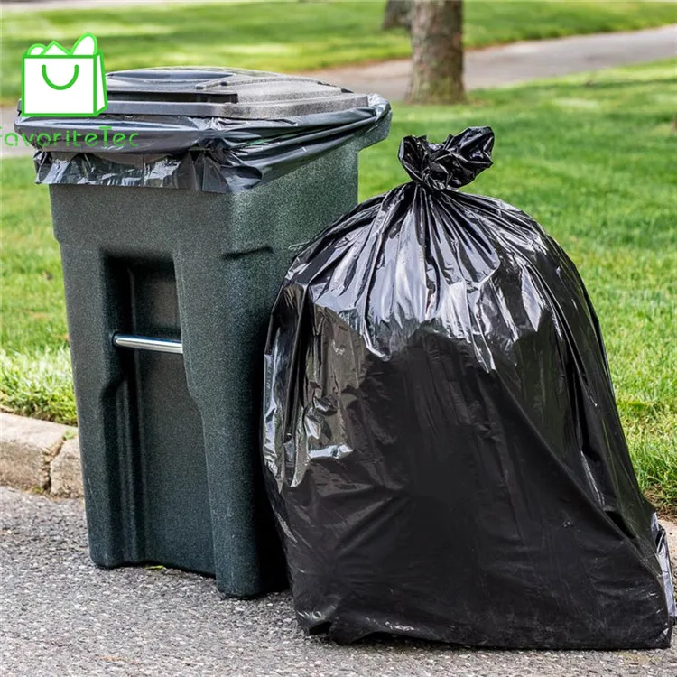 Environmental friendly custom biodegradable plastic roll garbage bags trash bags