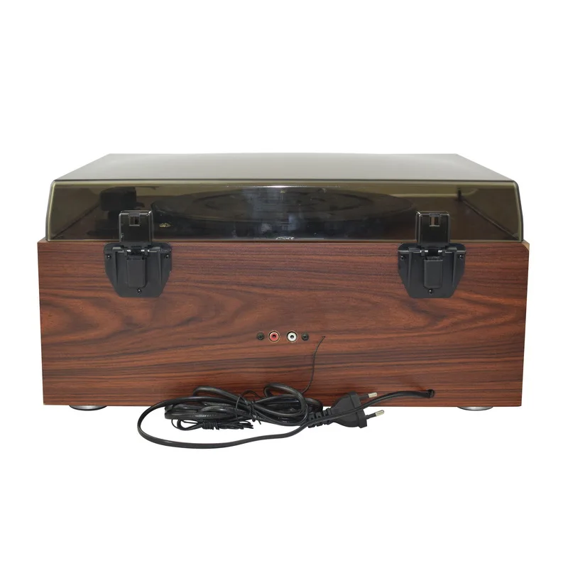 2019 hot sale Full Size Auto Return turntable vinyl record gramophone player with Cassette, USB SD play& recording& CD, RADIO