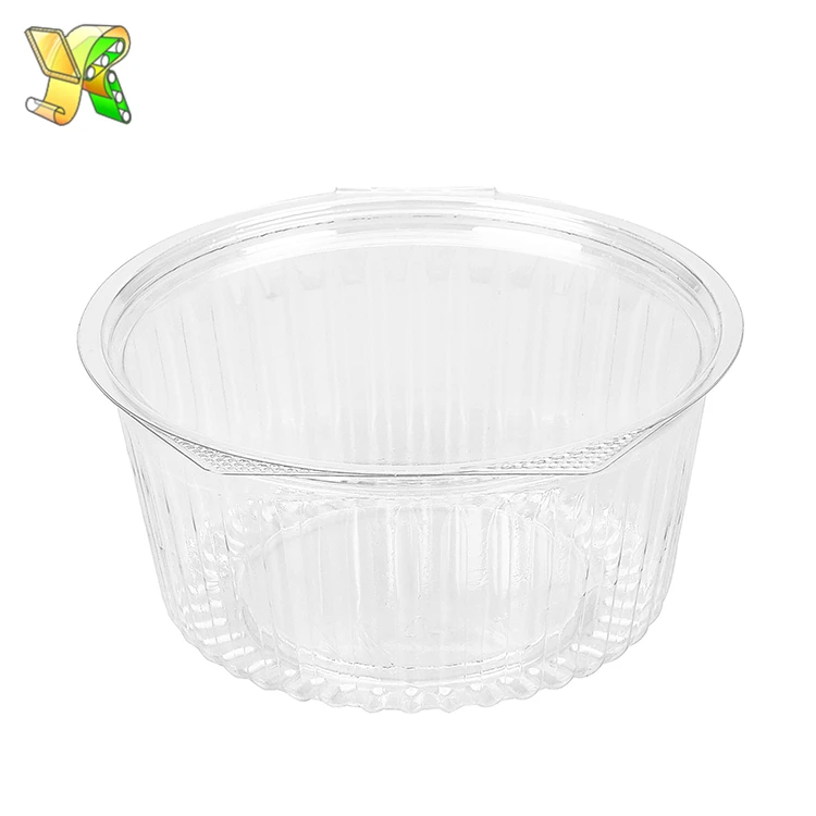 48 oz pet салатник пластиковый контейнер для фруктов большой одноразовый пластиковый контейнер для салатов