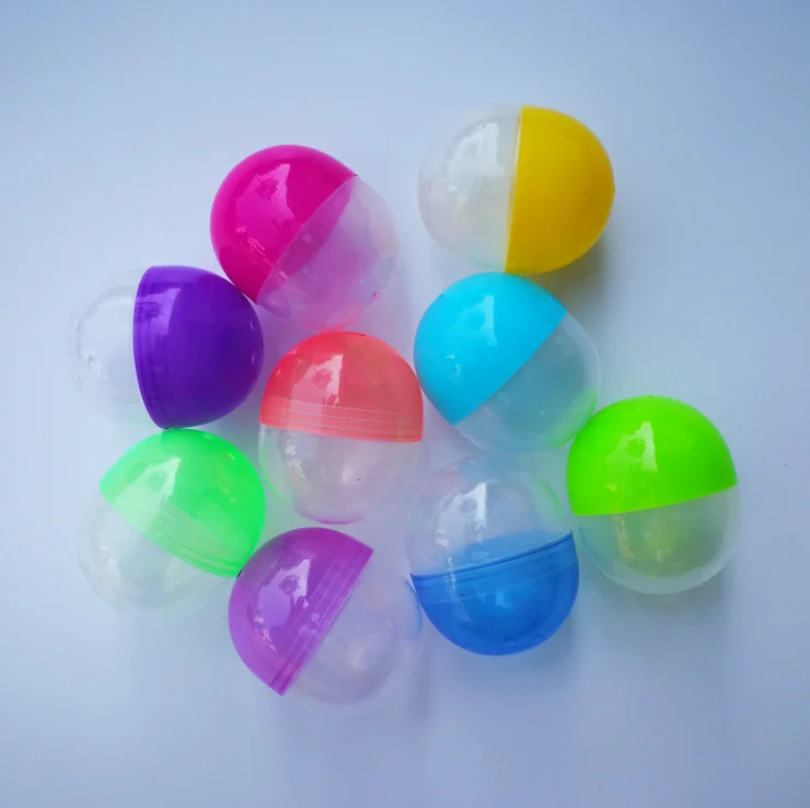 promotional plastic surprise candy box capsule empty egg toy for vending machine