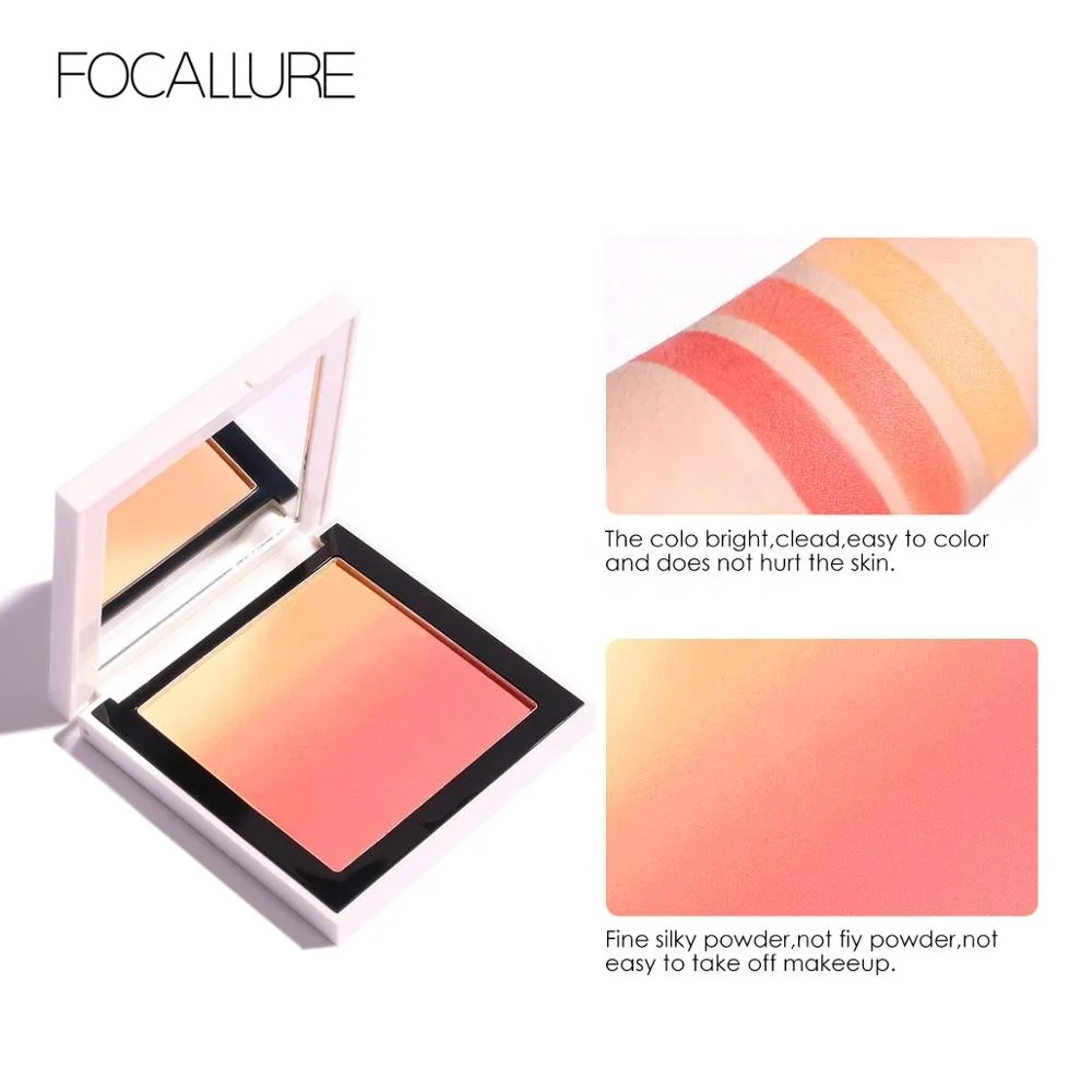 Focallure Высококачественная косметика для лица водостойкая Румяна Омбре для щек Запеченные Румяна макияжная палитра