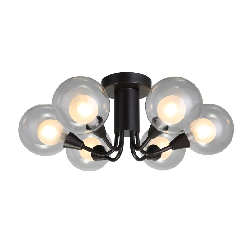 Contemporary Glass Globe Shade Modern Bedroom Dining Room Kitchen Pendant Ceiling Light