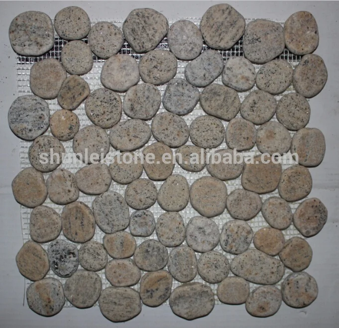 natural pebble stone mosaic tile