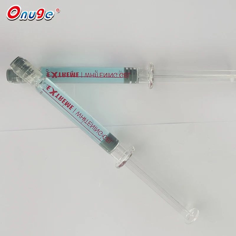 Dental care bleaching teeth whitening syringes essence gel