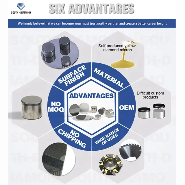 
Excellent Abrasion And Impact Resistance Diamond Inserts PDC Cutter Insert Excellent Abrasion And Impact Resistance Diamond Inserts PDC Cutter Insert